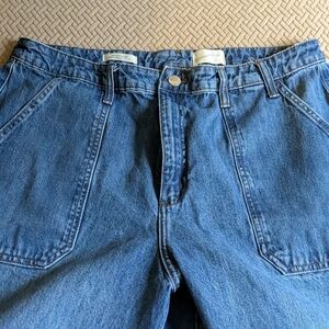 Trouser pant style wide leg jeans